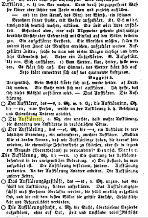 Campe Wörterbuch Aufklärung